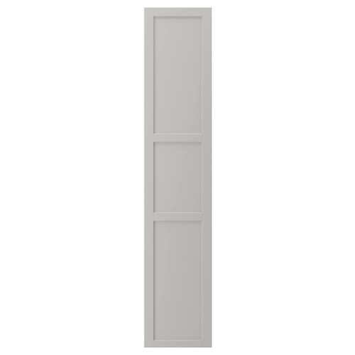 LERHYTTAN Door, light grey, 40x200 cm