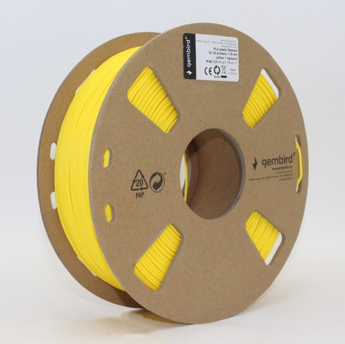 Gembird 3D Printer Filament PLA/1.75 mm/1kg/yellow