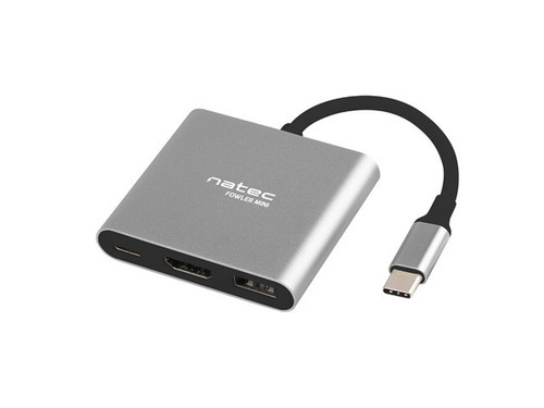 Natec Adapter Multi Port Fowler Mini USB-C PD, USB 3.0, HDMI