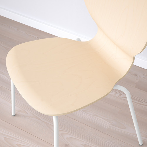 SIGTRYGG Chair, birch/Sefast white