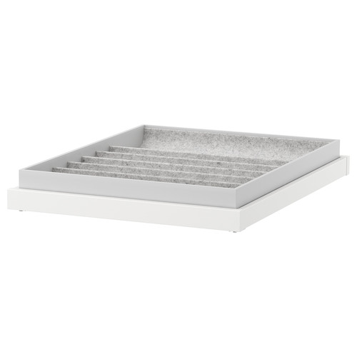 KOMPLEMENT Pull-out tray with insert, white, 50x58 cm