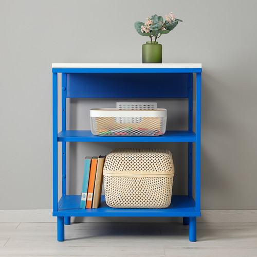 PLATSA Open shelving unit, blue, 60x42x73 cm