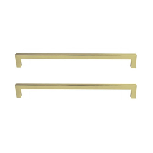 GoodHome Kitchen Door Handle Golpar D-shaped, brass effect, 233 mm, 2 pack