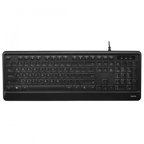 Hama Illuminated Wired Keyboard KC-550, black