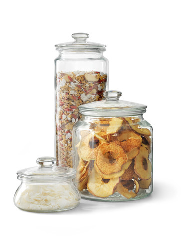 VARDAGEN Jar with lid, clear glass, 1.9 l