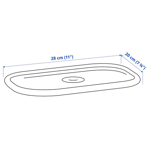 TROFAST Lid, white, 20x28 cm