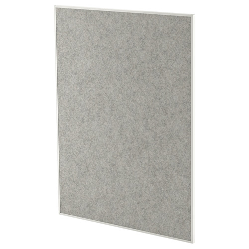 MITTZON Whiteboard/noticeboard, white, 84x110x2 cm