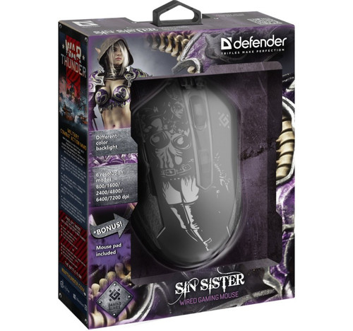 Defender 3D Wired Gaming Mouse SIN'SISTER GM-933