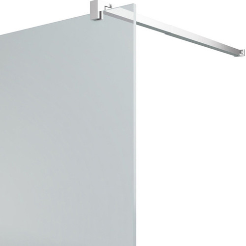 GoodHome Walk-in Shower Panel Beloya 80+45cm, chrome/mirror glass