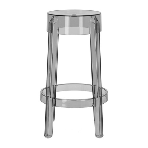 Bar Stool Ghost 66cm, grey transparent