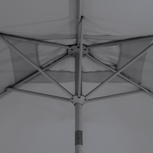 GoodHome Parasol Carambole 2 x 3 m, grey