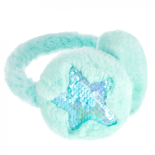 Plush Earmuffs Star, mint