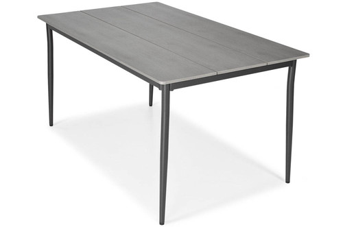 Outdor Dining Table BOSANO 150, black/grey