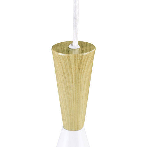 GoodHome Pendant Lamp Arraqis E27 19cm, white