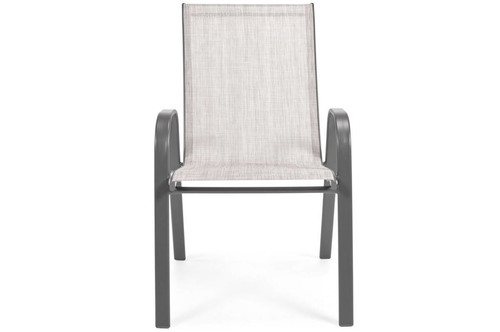 Garden Chair Porto, metal, grey