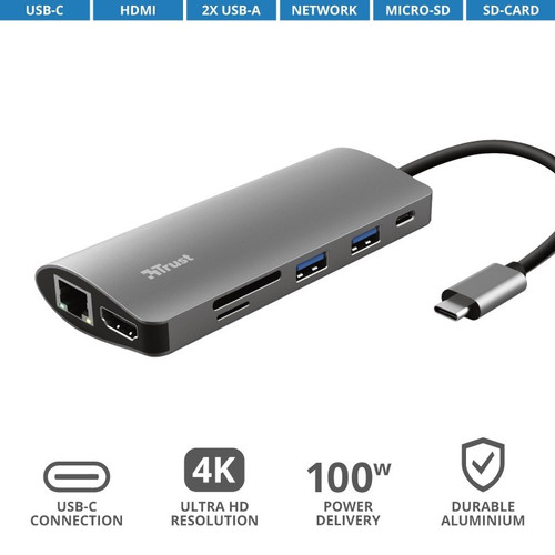 Trust USB-C Adapter 7in1 DALYX