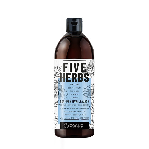 Barwa Moisturising Shampoo Five Herbs Vegan 480ml