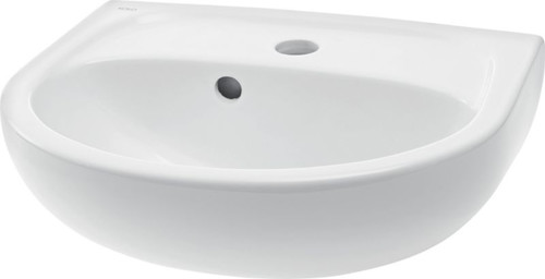 Ceramic Wall-Mounted Basin Koło Solo 40x33cm, white