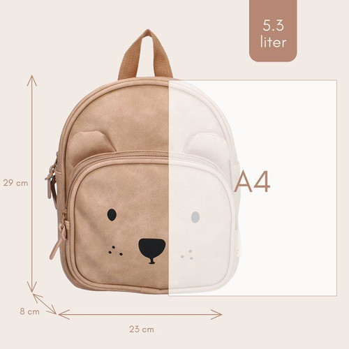 Kidzroom Children's Backpack Beary, sand