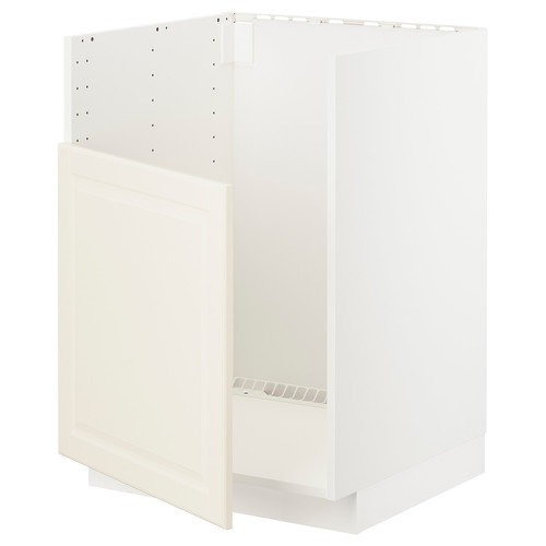METOD Base cabinet f BREDSJÖN sink, white/Bodbyn off-white, 60x60 cm