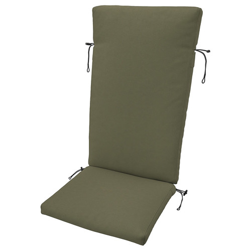 FRÖSÖN/DUVHOLMEN Seat/back cushion, outdoor, dark beige-green, 116x45 cm