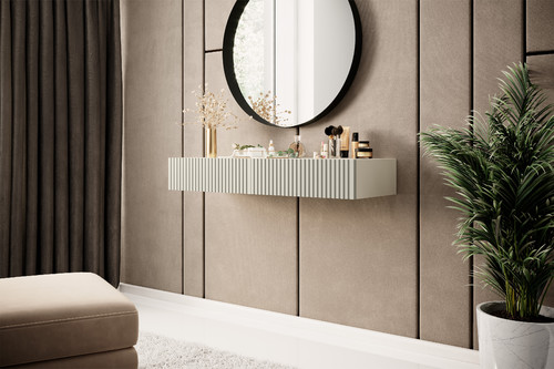 Wall-mounted Console Table Dresser Nicole, cashmere/matt cashmere