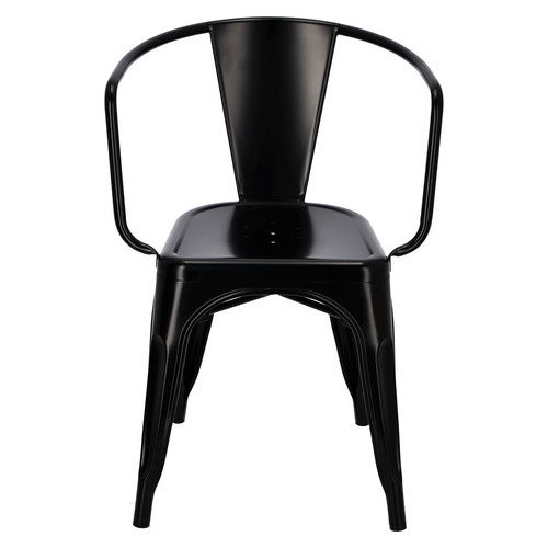 Metal Chair Paris Arms, black