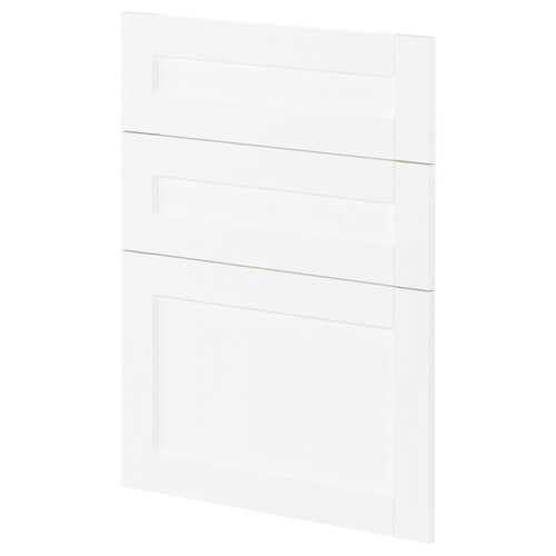 METOD 3 fronts for dishwasher, Enköping white/wood effect, 60 cm