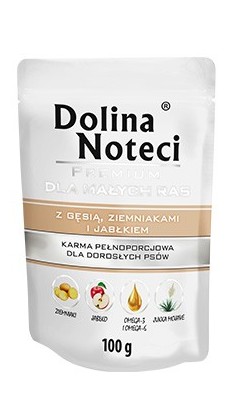 Dolina Noteci Premium Wet Dog Food with Goose, Potatoes & Apple 100g