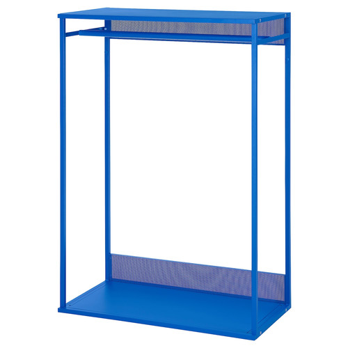 PLATSA Open clothes hanging unit, blue, 80x40x120 cm