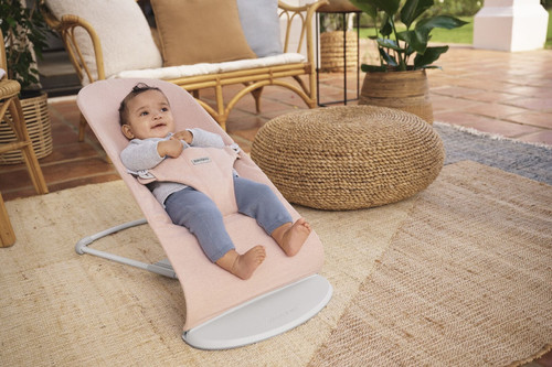 BABYBJÖRN Bouncer BLISS Woven - Light pink mélange