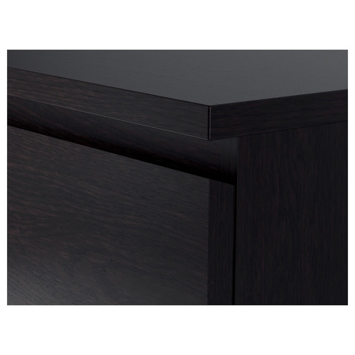 MALM Chest of 6 drawers, black-brown, 80x123 cm