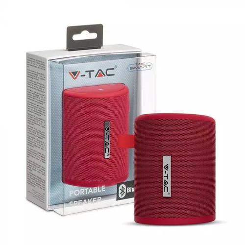 V-TAC Portable Speaker Bluetooth, red