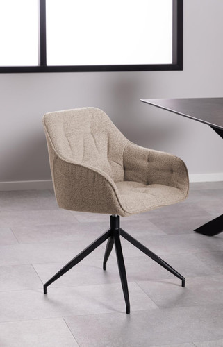 Swivel Chair Brooke Monza, beige