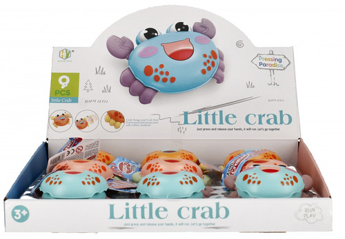 Press & Go Toy Little Crab 1cm, 1pc, assorted colours, 3+