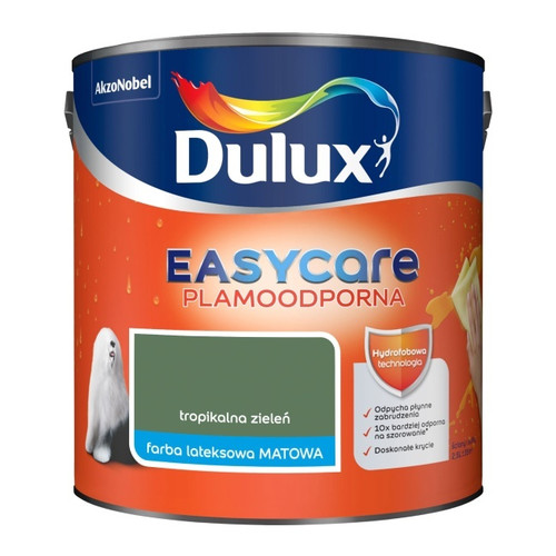 Dulux EasyCare Matt Latex Paint 2.5L, tropical green