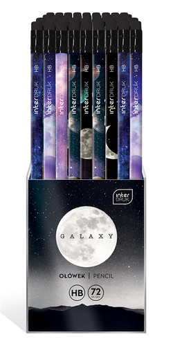 HB Pencil with Eraser Galaxy 72pcs