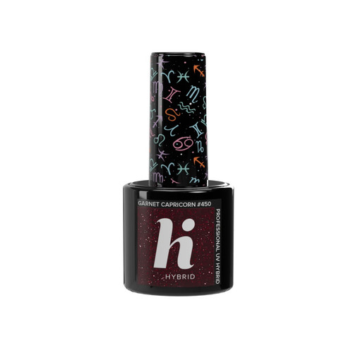 Hi Hybrid UV Gel Nail Polish Zodiac Vegan no. 450 Garnet Capricorn 5ml