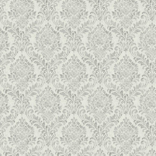 GoodHome Vinyl Wallpaper on Fleece Kamie, white/silver