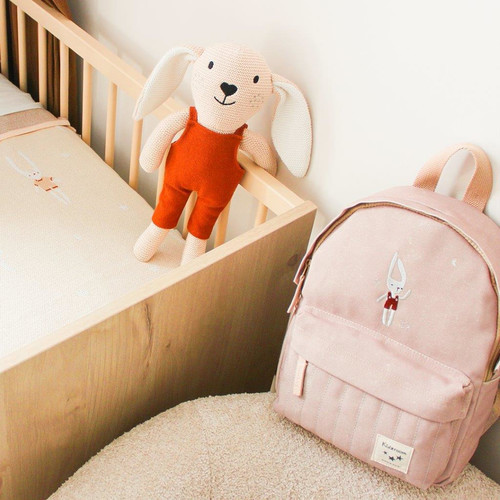 Kidzroom Children's Backpack Paris Tattle And Tales Rabbit Toby, sand