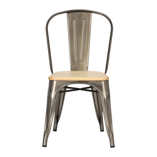 Chair Paris Wood, metallic, pine natural