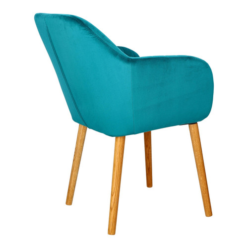 Upholstered Chair Emilia Velvet, bottle green