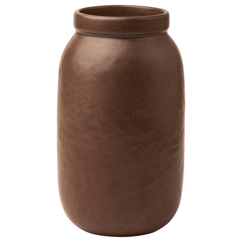 MÄVINN Vase, brown/ceramic, 19 cm