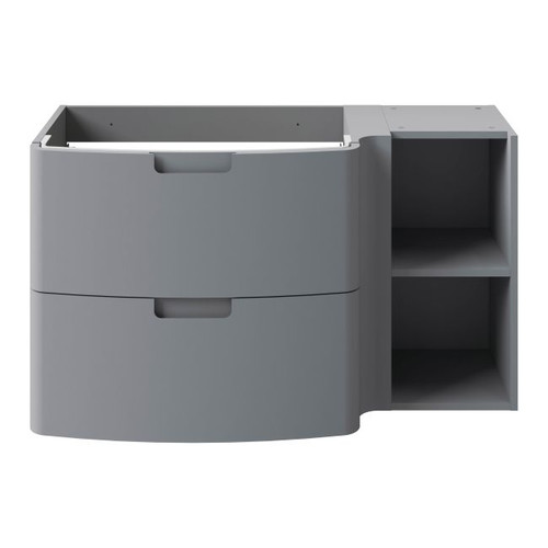 GoodHome Wash-basin Cabinet Himalia 105 cm, left, grey