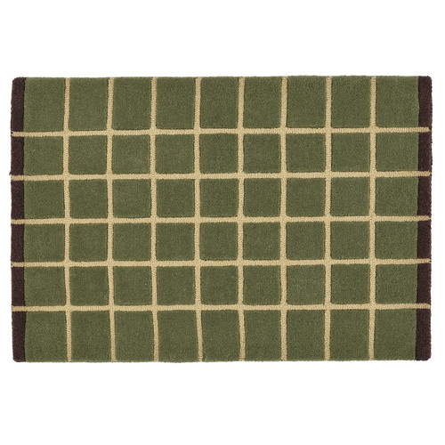 POSTKONTOR Door mat, indoor, green, 40x60 cm