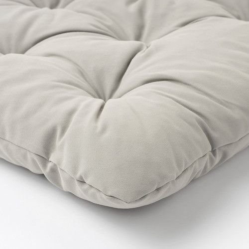 KUDDARNA Back cushion, outdoor, grey, 62x44 cm