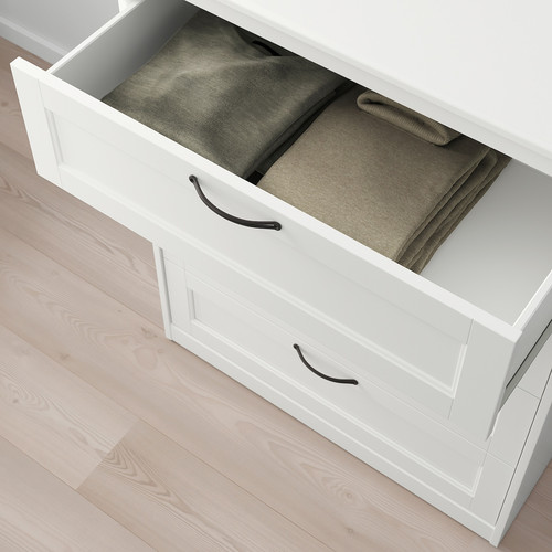 SONGESAND Chest of 4 drawers, white, 82x104 cm