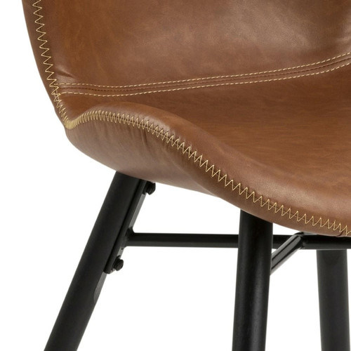 Chair Batilda Retro, brandy/black