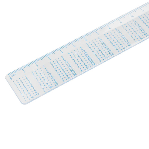 Starpak Plastic Ruler 15cm with Multiplication Table