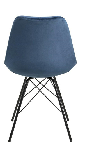 Chair Eris, velvet, blue